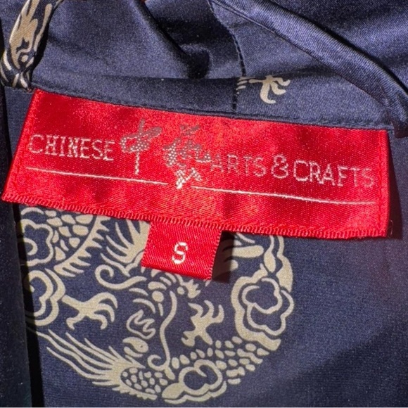 Luxurious Blue and Gold Women's Robe - Picture 2 of 5